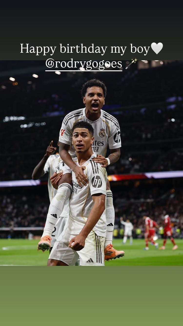 半岛体育官方网站-贝林厄姆社媒晒两人庆祝合照祝福罗德里戈：生日快乐，我的男孩！